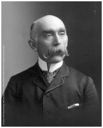 Historical photo of Dr. Peter Henderson Bryce (1899).